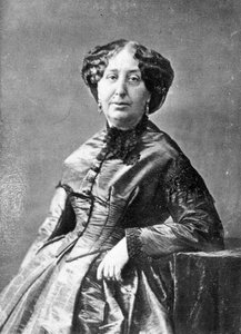 Portret van George Sand (Aurore Dupin, Barones Dudevant) (1804-1876), Franse schrijfster.
