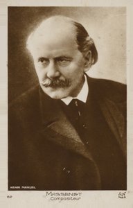Portret van Jules Massenet door French Photographer