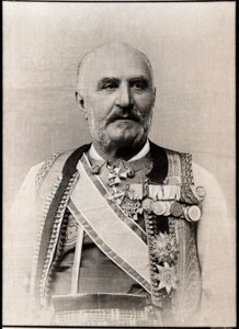Portret van Nicolas 1er (1841-1921), Prins van Montenegro door French Photographer
