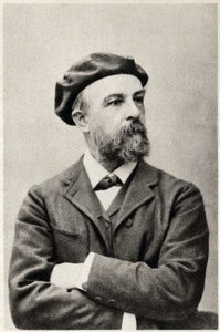 Portret van Odilon Redon (1840-1916), Franse schilder. Fotografie