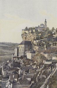 Rocamadour, De rots en de stad, Uitzicht N door French Photographer