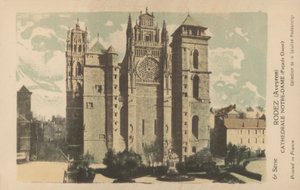 Rodez, Aveyron, Kathedraal Notre-Dame door French Photographer