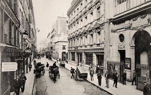 Rue de Provence, Parijs (zw/w foto) door French Photographer