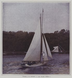 Zeilboot op de rivier de Seine