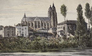 Saint-Nicolas-de-Port, kerk, noordelijke zijgevel door French Photographer