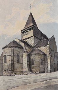 Sancergues, Kerk, Noordoostaanzicht door French Photographer