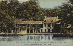 Het Huis van de Koningin, Hamlet van Marie Antoinette, Versailles door French Photographer