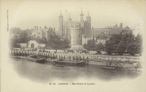 De Tower of London en de rivier de Theems