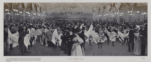 De balzaal van de Moulin Rouge, Parijs