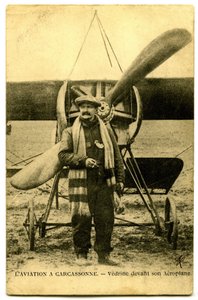 De beroemde vliegenier Jules Vedrines