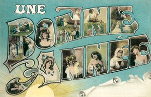 UNE BONNE ANNEE, surrealistische letters door French Photographer