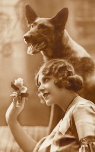 Vrouw met haar hond