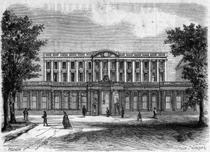 18e-eeuwse architectuur: buitenaanzicht van het stadhuis van Bordeaux, Gironde (33) door French School