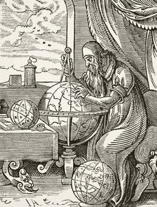 Een Duitse astronoom en kosmograaf, uit Wetenschap en Literatuur in de Middeleeuwen door Paul Lacroix, gepubliceerd in Londen 1878 door French School