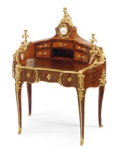 Een Louis XV stijl bureau, door Maison Millet door French School