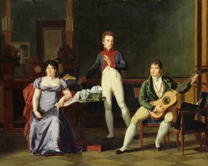Een Muzikant en zijn Familie, mogelijk Fernando Sor (1778-1839)
