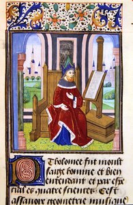 Een filosoof, mogelijk Pilofounce, uit Histoire des Philosophes, laat 15e eeuw door French School
