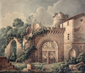 Een Vernietigd Kasteel, ca. 1820