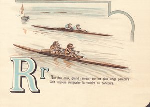 A: Waterrat, grote roeier, op de langste routes Weet altijd hoe hij de wedstrijd moet winnen door French School