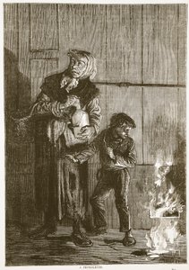 Een petroleuse, april 1871, illustratie uit Cassells Geschiedenis van de Oorlog tussen Frankrijk en Duitsland, 1870-1871 door French School