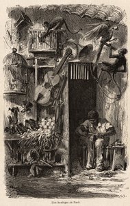 Een winkel in Para, illustratie voor de reis van Mr. Biard naar Brazilië in 1858-1859. Gravure in 