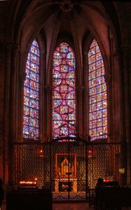 Een uitzicht op de Kapel van de Martelaren door French School
