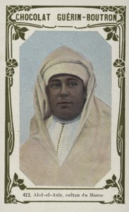 Abd-el-Aziz, Sultan van Marokko door French School