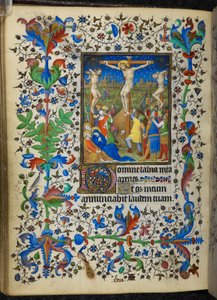 Kruisiging, uit de Chevalier Getijden, c.1420 door French School