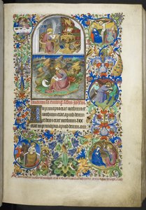 Evangeliefragmenten inclusief uittreksels uit Johannes, Lucas, Matteüs en Marcus, uit Getijdenboek (De Bedford Hours)