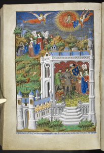 Legende van de Fleurs de Lys, uit Getijdenboek (The Bedford Hours) c.1410-30 door French School