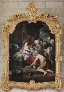 Aanbidding van de Herders door French School