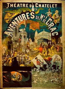 Avonturen van Mr De Crac - Franse circusposter