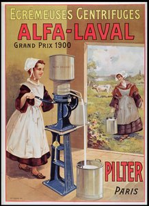 Advertentie voor Alfa-Laval roomseparators, 1905