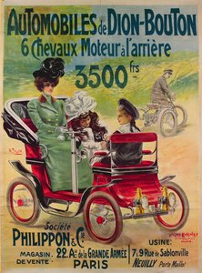 Advertentie voor De Dion-Bouton automobielen, ca.1900