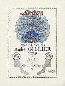 Advertentie voor Etablissements Andre Gillier , pub 1924 (stencilprint)