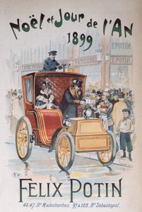 Advertentie voor Felix Potin, Kerstmis en Nieuwjaar 1899 door French School