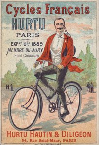 Advertentie voor Hurtu Hautin & Diligeon fietsen, Parijs