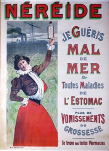 Advertentie voor Nereide-medicijn tegen zeeziekte, ca. 1900