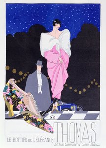 Advertentie voor de schoenmaker Thomas uit het modetijdschrift Art-Gout-Beaute, 1924