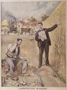 Advertentie voor het tijdschrift LAgriculture Moderne, in Le Petit Journal, 4 april 1897 (kleurgravure)