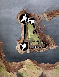 Luchtfoto van het eiland Yeu (Île-d
