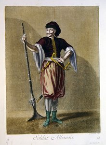 Albanees soldaat, uit de 