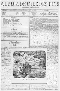Album van het Isle of Pines, titelpagina, 17 augustus 1878 door French School