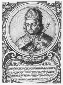 Alfonso X, de Wijze (gravure)