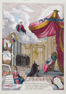 Allegorie van het rapport aan Louis XVI door Jacques Necker in 1781