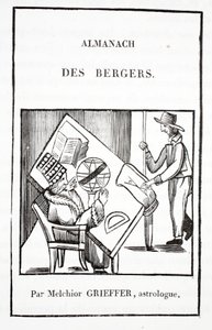 Almanak van de Herders door Melchior Grieffer, astroloog door French School