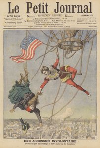 Een onvrijwillige klim (kleurenlitho) door French School