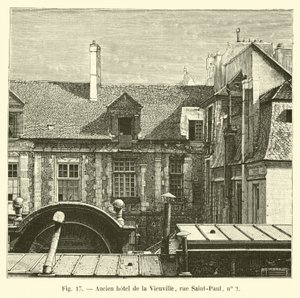 Oud hotel de la Vieuville, rue Saint-Paul, nr. 2 door French School