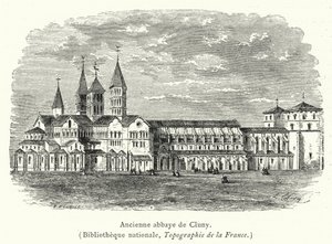 Oude abdij van Cluny door French School