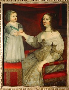 Anne van Oostenrijk en Lodewijk XIV ... (schilderij op doek)